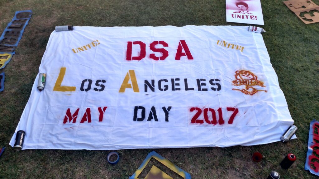 DSA May Day Banner