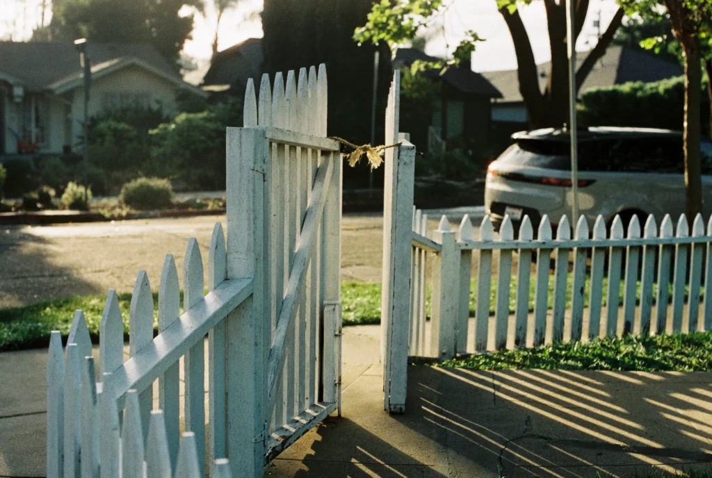 Open gate, Larchmont, Los Angeles